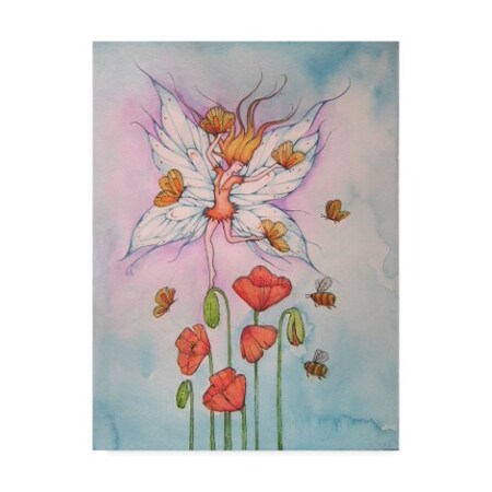 Angie Livingstone 'Poppy Fairy' Canvas Art,24x32